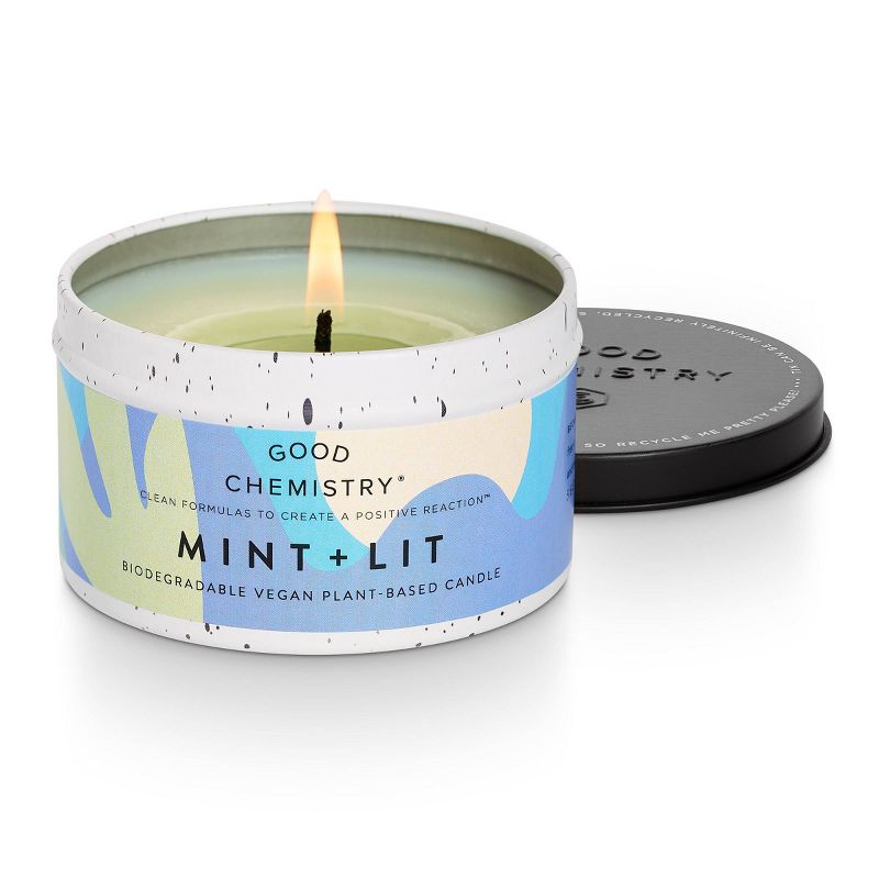 Good Chemistry&#8482; Recyclable Tin Candle Mint and Lit - 5.64 oz, 2 of 8
