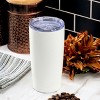 Gibson Home Marina 18oz Stainless Steel Thermal Tumbler with Acrylic Lid in Cream - 2 of 4