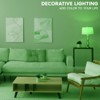 Luxrite E12 LED Filament Green Light Bulb, 4.5W (40W Equivalent), Colored Glass Candelabra Bulb, UL Listed, E12 Base, Indoor Outdoor 3 Pack - 2 of 4