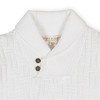Hope & Henry Boys' Organic Long Sleeve Shawl Collar Cable Sweater with Elbow Patches, Kids - 3 of 4