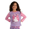 Youth Girls Squishmallows Lola the Unicorn 2-Piece Sleepwear Set with Long Sleeve Shirt and Sleep Pants - 2 of 4