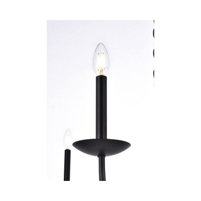 Cohen Elegance Adjustable 6-Light Black Steel Pendant
