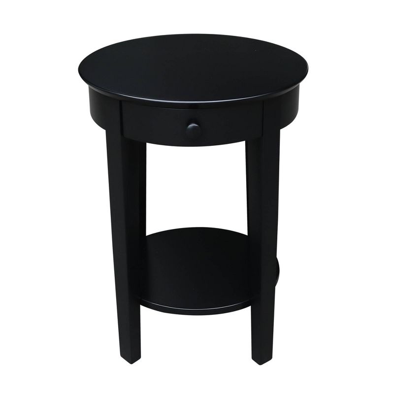 Phillips Accent Table with Drawer Black - International Concepts, 3 of 13