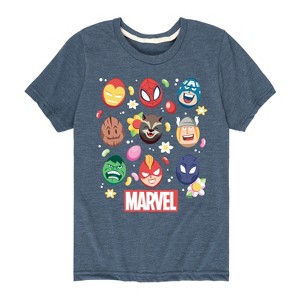 Boys' - Marvel - Easter Egg Group Short Sleeve Graphic T-Shirt - 1 of 4