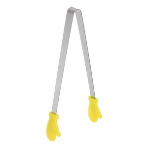 Unique Bargains Stainless Steel Tiny Gloves Shape Cooking Kitchen Food Tongs - 1 of 4