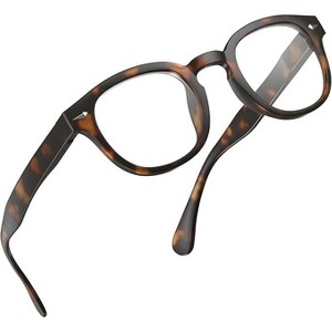 grinderPUNCH Classic Reading Glasses for Women and Men Stylish Lightweight Readers Round Readers for Women and Men (Black, 1, x) - 1 of 4