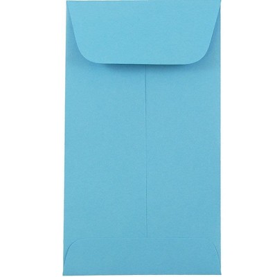 JAM Paper #5.5 Coin Business Colored Envelopes 3.125 x 5.5 Blue Recycled 356730549I
