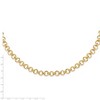 Black Bow Jewelry 9.5mm 14K Yellow Gold Hollow Circle Link Chain Necklace, 18 Inch - 2 of 4