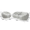 WJSHome 3 Seater Bubble Sofa and Single Seat Bean Bag Sofa, Comfy Mesh Fabric Upholstered Sofa for Living Room, Office, Apartment - 3 of 4