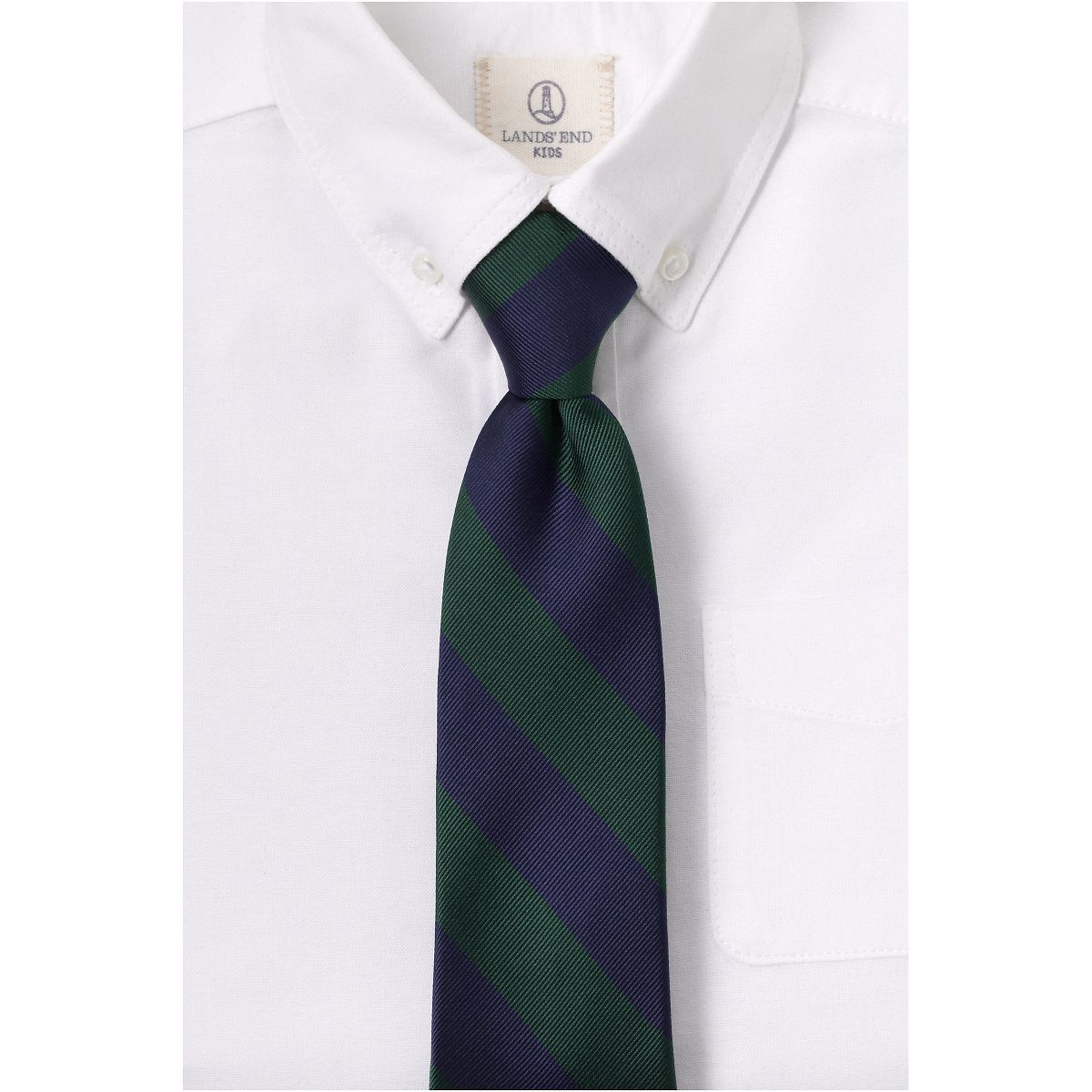 Lands' End School Uniform Kids Stripe To Be Tied Tie - thumbnail 7