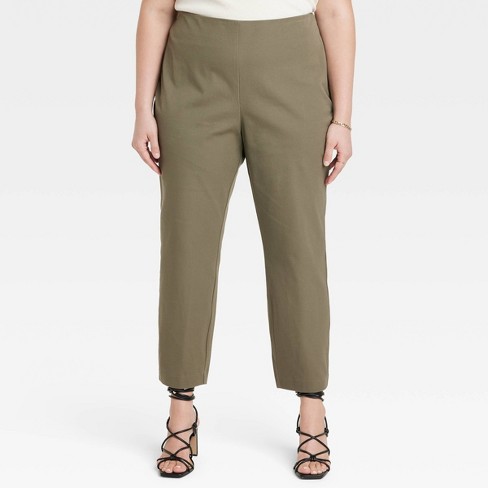 Women's Bi-stretch Skinny Pants - A New Day™ Olive 18 : Target