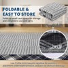 EcoSummer 96"x120" Bordered Area Rug for Living Room, Machine Washable Rugs Low Pile Non-Slip Stain-Resistant Carpet Plaid Farmhouse Grey Area Carpet - 4 of 4