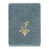Linum Home Textiles 100% Turkish Cotton MONICA Gold Thread 3PC Embellished Towel Set - 4 of 4