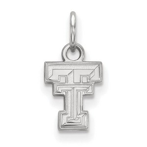 Black Bow Jewelry Sterling Silver Texas Tech Red Raiders NCAA Extra Small Pendant - 1 of 3