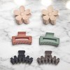 Hair Essentials Women's Hair Clip Set - Flower, Rectangle, and Modern Claw Clips in Neutral Colors, (6-Piece or 18-Piece Packs) - 4 of 4
