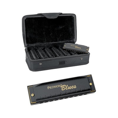 Hohner Piedmont Blues 7-Harmonica Pack with Case
