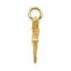 Black Bow Jewelry 14k Yellow Gold Small 3D Ballerina Pendant Charm - 2 of 4