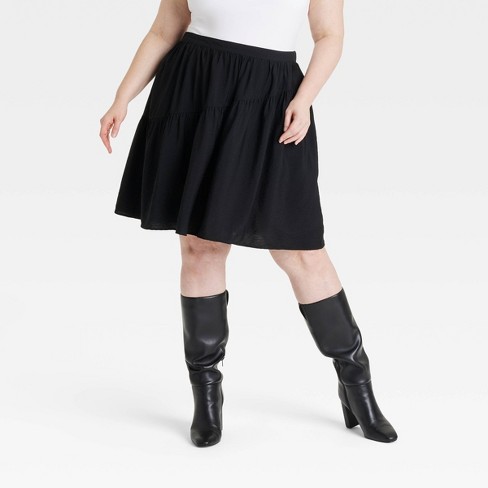 Black a line skirt target best sale