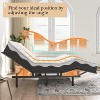 Adjustable Bed Frame -Memory Function -Head & Foot Lift Incline -for Lying Down Reading Watching TV Fatigue Backache(Twin) - 3 of 4