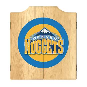 Denver Nuggets Logo Dart Board Cabinet Set