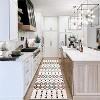 Vintage Trellis Washable Area Rug - Stain Resistant, Non-Slip Low Pile Indoor Carpet for Dining Room, Bedroom & Living Room - 3 of 4
