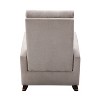 Wooakway High Back Rocking Chair for Livingroom Bedroom Nursery Balcony,Tan,37"H*26"W*40"D - 2 of 4
