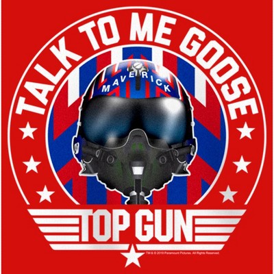 Top Gun Girl's Top Gun Maverick Talk to Me Goose T-Shirt - Red - X Small — фото 2