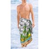 HAPPY BAY Men's Beachwear Wraps Swim Bath Trunk Swimsuit Regular Surfing Swimwear Summer Sarong Long Pareo Beach Wrap One Size Gray, Tree - 2 of 4