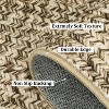 Coucheta Runner Rug , Machine Washable Non-Slip Low Pile, Faux Wool Stain Resistant Floor Carpet for Kitchen Bedroom Hallway,Multi-Color & Size - 4 of 4