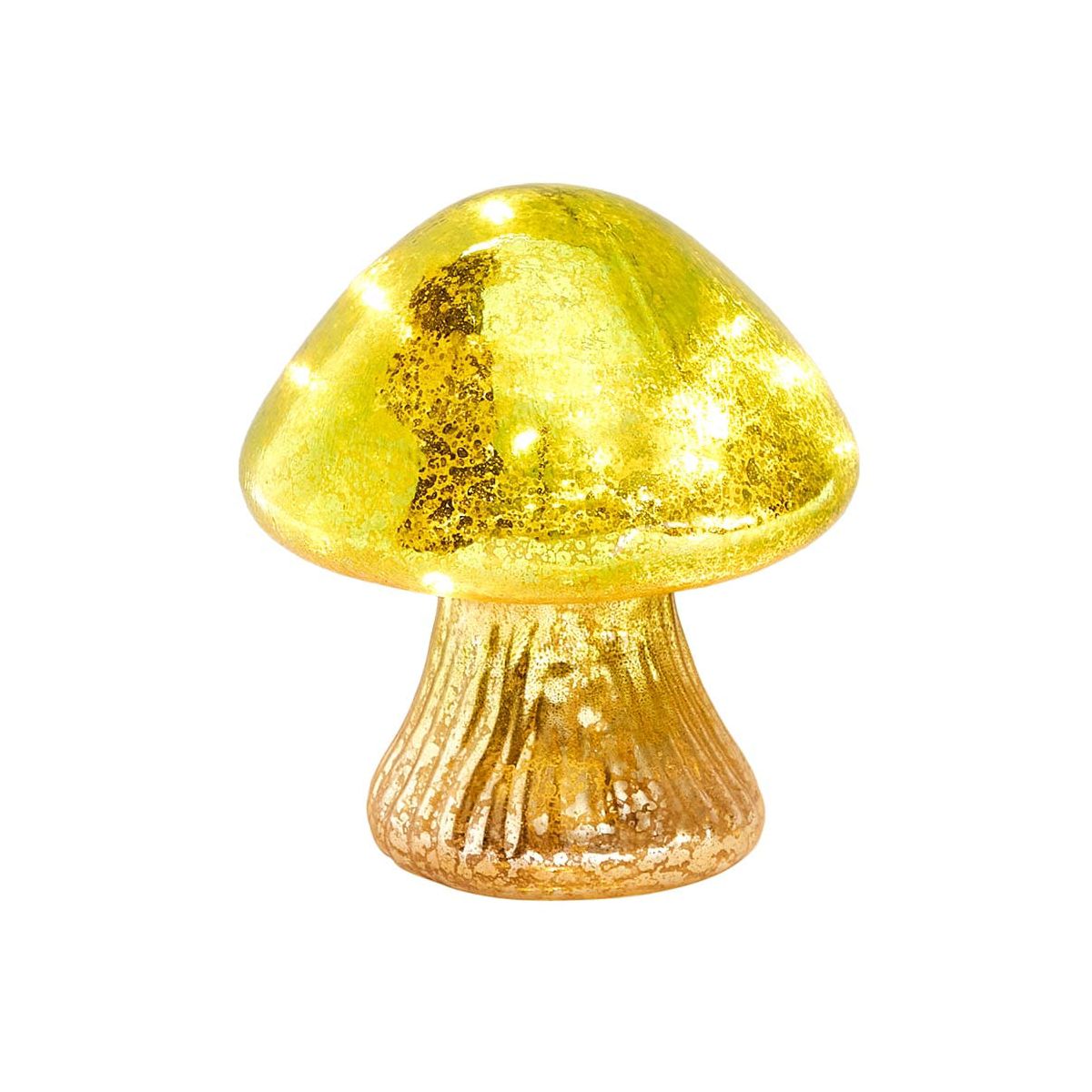 The Lakeside Collection Fall Lighted Glass Mushrooms - Green, Yellow or Orange - - thumbnail 6
