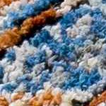 blue, mustard, rust, slate blue, lightbeige, burntorange