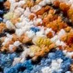 blue, mustard, rust, slate blue, lightbeige, burntorange