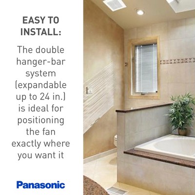 WhisperCeiling 290 CFM White Ceiling Mounted Ventilation Fan