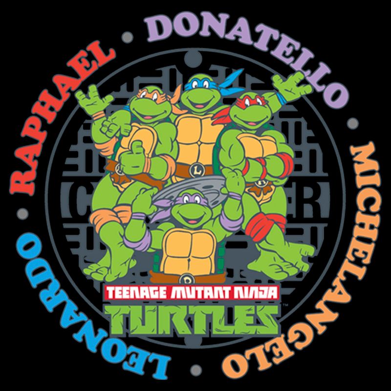Men's Teenage Mutant Ninja Turtles Hero Circle T-Shirt, 2 of 3