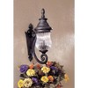 Minka Lavery Rustic Outdoor Wall Light Fixture Heritage Bronze Lantern 19 1/2" Mouth Blown Glass Shade for Post Exterior Porch - 4 of 4