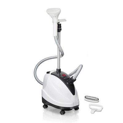 Hamilton Beach Full Size Garment Steamer: 1500W Clothing Steamer with Detachable Water Tank & Fabric Brush, 90 Min Steam Time