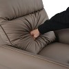 Kumasinova Rocking Recliner Chair,270/360°Swivel Nursery Chair with Extandable Footrest&Side Pockets,Versatile PU Accent Chair,330lbs Max - 2 of 4