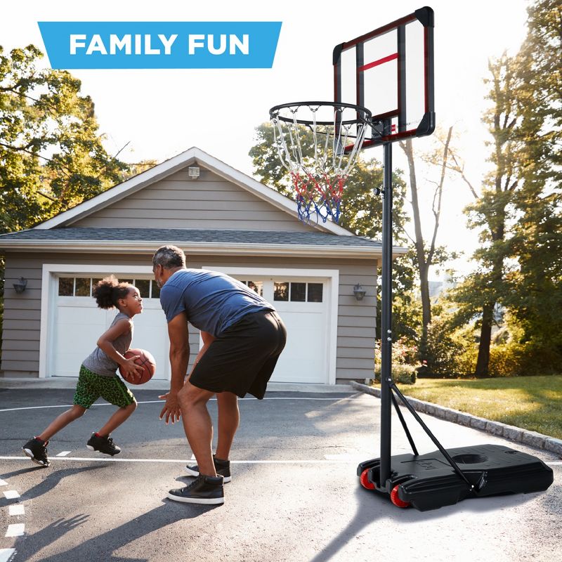 Best Choice Products Kids Height-Adjustable Basketball Hoop, Portable Backboard System w/ 2 Wheels, 5 of 8