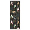 Christmas Area Rug Festival Winter Decorations Rugs Soft Washable Santa Claus Reindeer Snowman Pattern Rug - 4 of 4