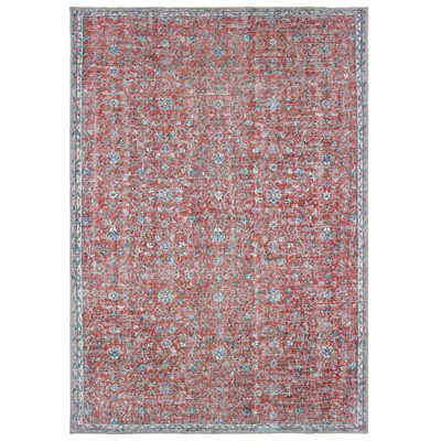 8'3"x11'6" Scarlett Vintage Floral Area Rug Red/Blue - Captiv8e Designs