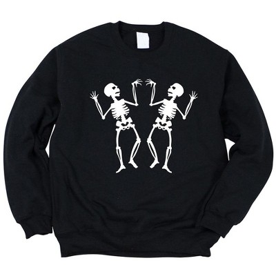 Simply Sage Market Women's Graphic Sweatshirt Two Dancing Skeletons