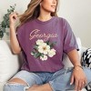 Simply Sage Market Women's Georgia Flower Colorful Short Sleeve Garment Dyed Tee - 2 of 2