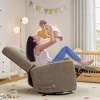 Garvee 360° Swivel Rocker Recline for Adults, Glider Rocking Recliner Nursery Chair for Living Room, Bedroom, Office, Linen - 3 of 4