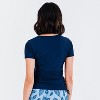 Calypsa Women's UPF 50+ Short Sleeve Adele Swim Top - 2 of 4