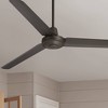 60" Casa Vieja Turbina DC Modern Industrial Indoor Outdoor Ceiling Fan with Remote Control Oil Rubbed Bronze Damp Rated for Patio Exterior House Porch - image 2 of 4