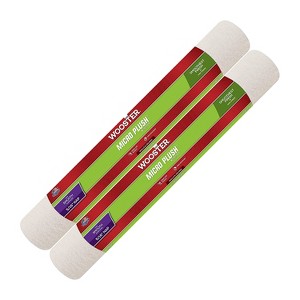 Wooster Genuine 18" Micro Plush 5/16" Nap Roller Cover 2-Pack, R235-18-2PK - 1 of 1