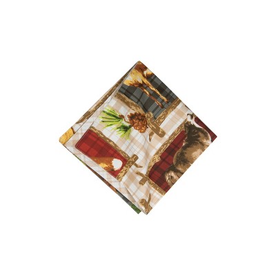 C&F Home Bryson Retreat Reversible Rustic Lodge Napkin Set of 6