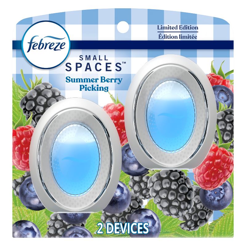 Febreze Small Spaces Air Freshener Summer Berry Picking - 2ct, 1 of 13