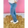 Women's Mid Rise Ankle Slim Straight Jeans - RISEN - 2 of 4