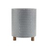 Melrose Iron Planter with Geometric Design (Set of 3) - 4 of 4